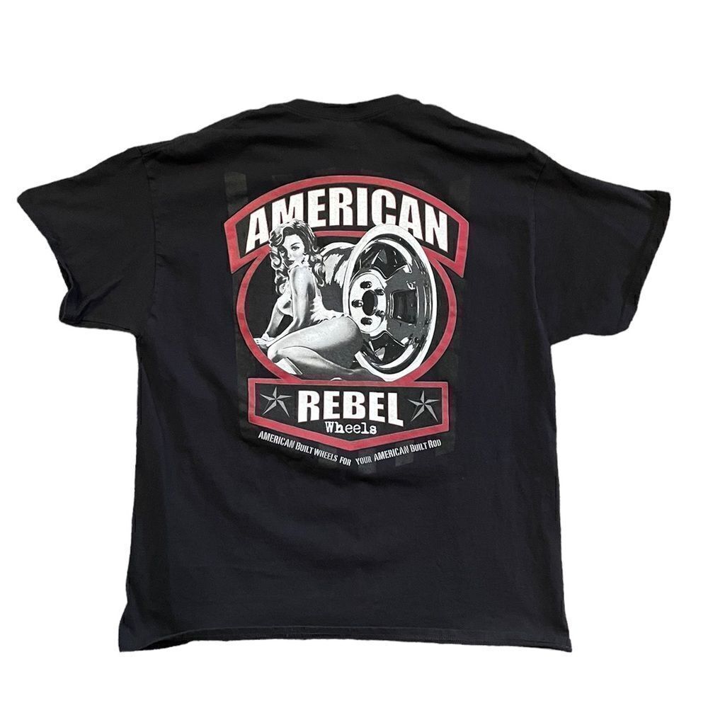 AMERICAN REBEL Pin Up Girl T-Shirt Black Size XL
